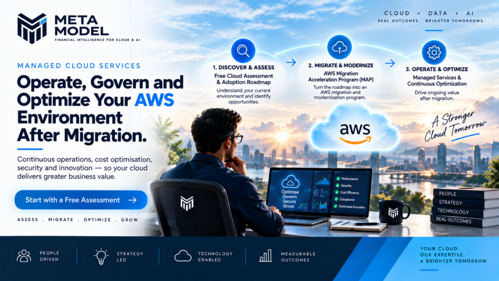 Managed Cloud Services Operate, Govern and Optimize Your AWS Environment After Migration.